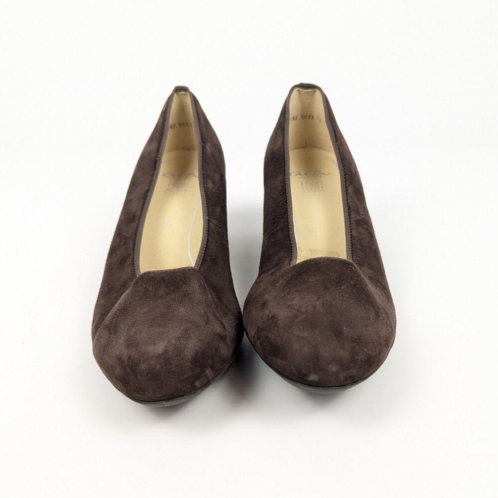 Ara Brown Suede Leather Kendall Heeled Pump Size 7 - Picture 3 of 10